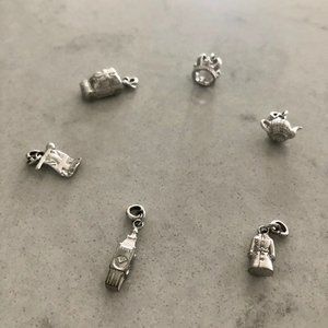 BURBERRY Sterling Silver Charms